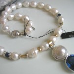 Blue Topaz and Pearl Necklace